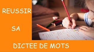 APPRENDRE DES MOTS DE DICTEE  astuces et idées pour aider son enfant [upl. by Atinoj238]