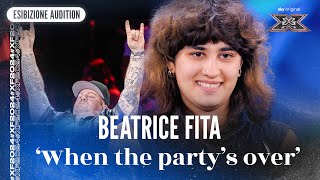 Beatrice Fita  ‘When the party’s over  Esibizione Audition  X Factor 2024 [upl. by Skilken343]