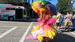 4K Full Long Version Vancouver PRIDE Parade At Denman and Davie All Participants [upl. by Adaj]