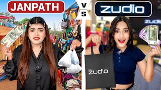 Rs 2000 At ZUDIO Vs Rs 2000 At JANPATH Challenge  Cheap Vs Expensive 🤑  Mahjabeen Ali [upl. by Natalya528]