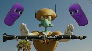 Squidward plays The Beanos Song [upl. by Adnalram651]