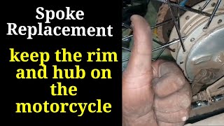 without a wheel stand and a spoke tool  Spoke Replacement  Wheel Truing  bike Wheel Restoration [upl. by Cathrin]