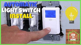 Automatic Light Switch Timer Installation  Defiant Timer Light Switch [upl. by Ayal]