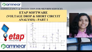 ETAP SOFTWAREPART 1VOLTAGE DROP amp SHORT CIRCUIT ANALYSISELECTRICAL DESIGNING amp DRAFTINGAMNEAR [upl. by Ylil]