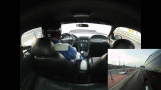 Twin Turbo Saleen TTSaleen 10 second 14 mile at Darlington Dragstrip  Mustang Week 2012 [upl. by Pudens166]