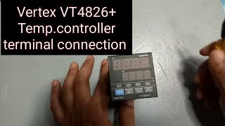 Vertex TC4826 tempController basic informationterminal connection with specification [upl. by Dorise]