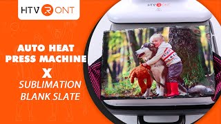 Sublimation Blank Slate X HTVRONT Auto Heat Press [upl. by Nanahs]