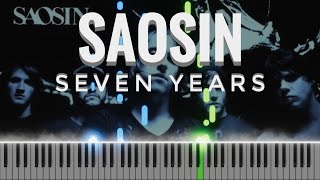 Saosin  Seven Years short piano cover [upl. by Airottiv]