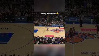 Jalen Brunson was mad 😠 this didnt count Knicks [upl. by Mashe]