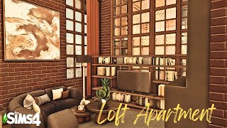 Loft Apartment Renovation with CC  Sims 4 Speedbuild [upl. by Erfert]