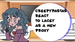 WIP creepypastas react to lacey as a new proxy KITTYBEE2X speed [upl. by Lanoil57]