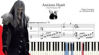 Anxious Heart  Final Fantasy VII Piano cover [upl. by Sumetra]