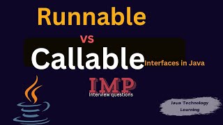 Runnable vs callable interface in java [upl. by Cooe772]