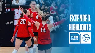 Nebraska at Ohio State  Extended Highlights  Big Ten Volleyball  10192024 [upl. by Amirak696]