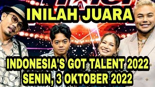 INILAH JUARA INDONESIAS GOT TALENT 2022 [upl. by Nazler951]