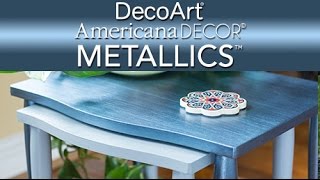 Learn About Americana Decor® Metallics™  DecoArt® [upl. by Dilaw]