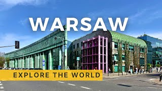 🇵🇱 WARSAW 4K  Exploring Garden of Warsaw University Library Poland [upl. by Annim338]