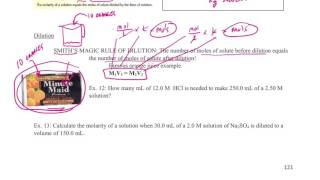 Solutions Part 6 Molality and Dilutions Calculations [upl. by Lynde]