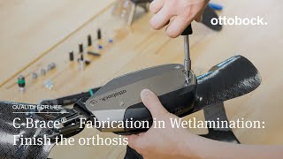 CBrace® Leg Orthosis  Fabrication in Wetlamination Finish the orthosis 44 │Ottobock [upl. by Adnohser458]