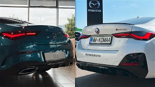 NEW Mercedes CLA 2024 vs New BMW M440i 2023  Exterior comparison [upl. by Oswin]