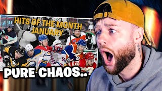 SOCCER FAN REACTS TO CRAZY NHL HITS FROM 2024  PART 2 [upl. by Smitty392]