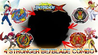 4 Strongest Beyblade Combo Ultimate ValkyrieDangerous BelialGreatest RaphaelProminence Phoenix [upl. by Peyter996]