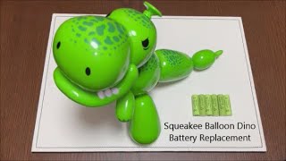 How to Replace the Batteries in a Squeakee Balloon Dino [upl. by Lianne]