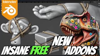 Top 10 New Free Blender Addons For 2025 [upl. by Aime]