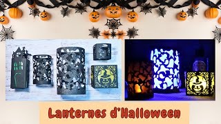 Fabrication de Lanternes Pour Halloween Avec Cricut Maker et Creative Fabrica [upl. by Jarrad]