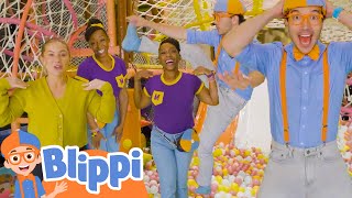 Heads Shoulders Knees and Toes  Brand New BLIPPI MEEKAH and Shawn Johnson Nursery Rhyme [upl. by Gerstner625]