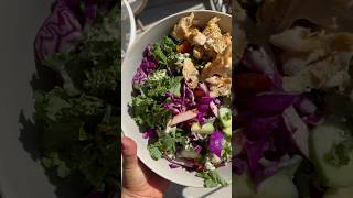 Teriyaki Chicken Salad Full recipe on Instagram and TikTok🥗 mealprep recipe highprotein [upl. by Dihsar]