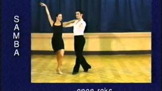 Samba dance steps 16 Open roks [upl. by Anirhtak]