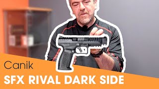 TEST EN STAND DU PISTOLET SFX RIVAL DARK SIDE DE CANIK [upl. by Rokach]