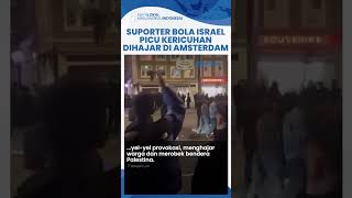 Picu Ricuh di Amsterdam Suporter Sepak Bola Israel Rusak Bendera Palestina Bonyok Dihajar Warga [upl. by Phene]