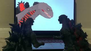 Godzilla Minus One and Shin Godzilla react to Shin vs Minus One  BATTLE OF GODZILLAS [upl. by Agn731]