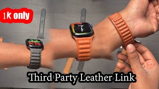 Leather Link Strap Review  Apple Watch Series 7  Daily Object  3 Months usages [upl. by Pfeifer313]