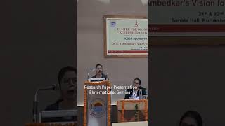 Research Paper Presentation in International Seminar 2023shorts viral 2023 youtubeshorts funny [upl. by Brie756]