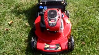 Toro Personal Pace Recycler Lawn Mower Model 20332 Home Depot Customer Return  Sept 20 2014 [upl. by Jb]