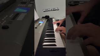 Piano PEDAL VS NO PEDAL😱🤔 shorts [upl. by Dickson145]