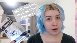 Will Colourless Remove Blue Hair Dye [upl. by Astiram]