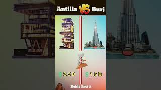 Antillia Vs Burj Khalifa 🕯️Shorts [upl. by Gassman413]