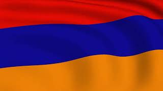 The Armenian flag waves during the national Armenian anthem [upl. by Assyram]