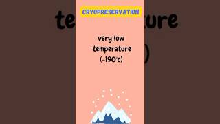 Cryopreservation shorts ytshorts biotechnology cryopreservation plants pritiduhanofficial [upl. by Donadee]