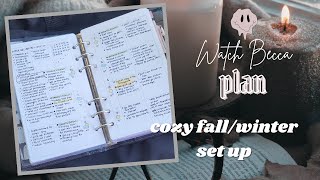 new cozy set up in my filofax holborn personal planner [upl. by Oralie]