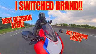 I SWITCHED BRAND and was THE BEST DECISION EVER in MOTORCYCLE CAREER  HONDA CBR1000RRR PURE SOUND [upl. by Tatman]