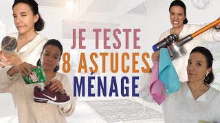 150 8 CONSEILS MENAGE MAISON NETTOYAGE  CLEANING HACKS  150 [upl. by Nywrad968]