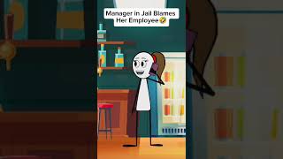 Manager Calls From Jail🤣 viralvideo foryou animation jail prison call relatable fyp usa [upl. by Chap589]