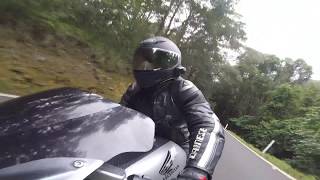 Honda Blackbird CBR1100XX takes a run through the twisties [upl. by Burck]