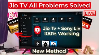 Jio Tv All Problems Solved ⚡ Kodi All Error Solved  Jio Tv On Android Tv  Jio TV in Smart Tv [upl. by Daegal28]