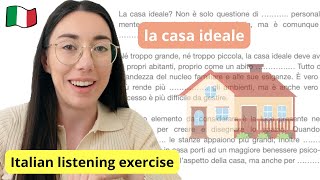 Italian listening test la casa ideale B1B2 Subtitles [upl. by Philbin549]